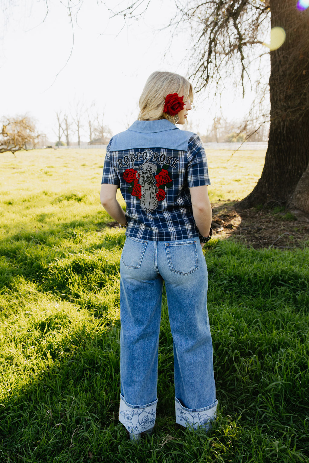 Blue Bonnet Rodeo Blouse