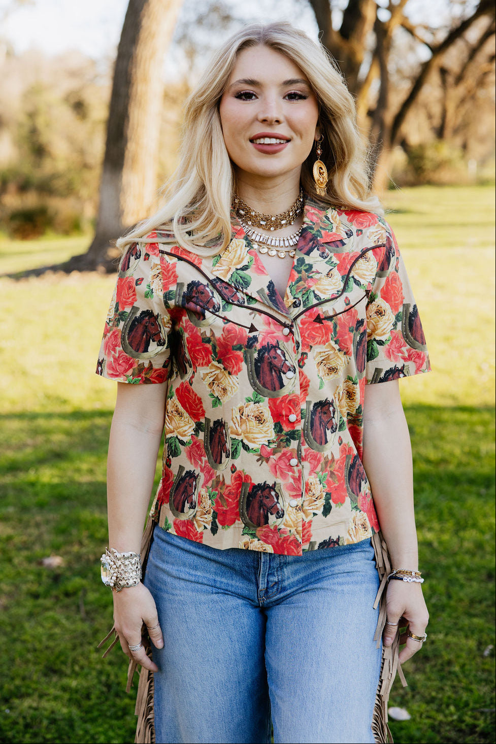 Blooming Bronc Blouse