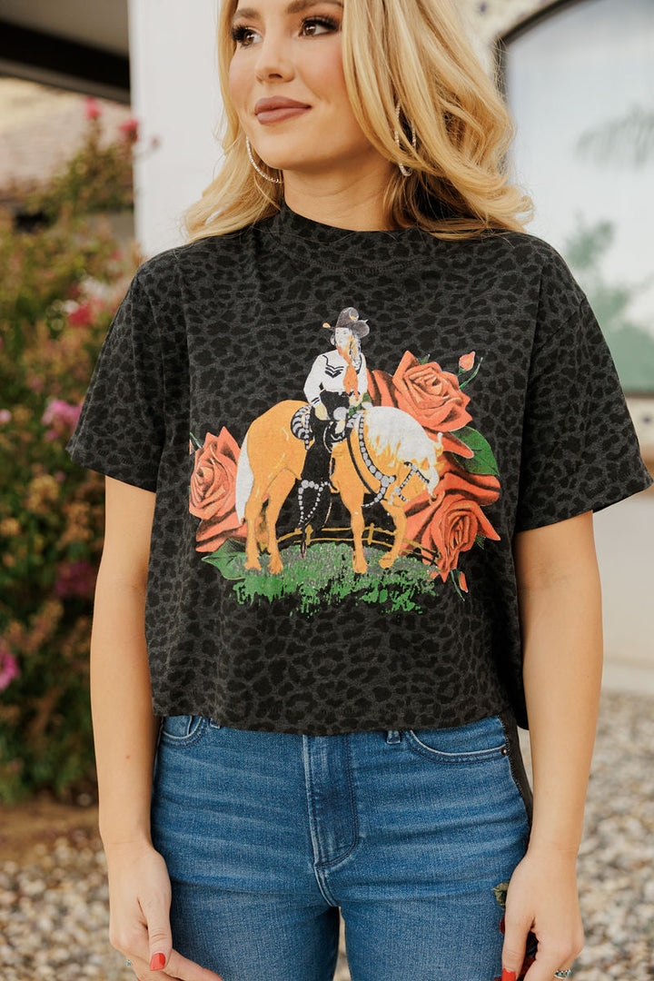Cowgirls in Heaven Leopard Tee