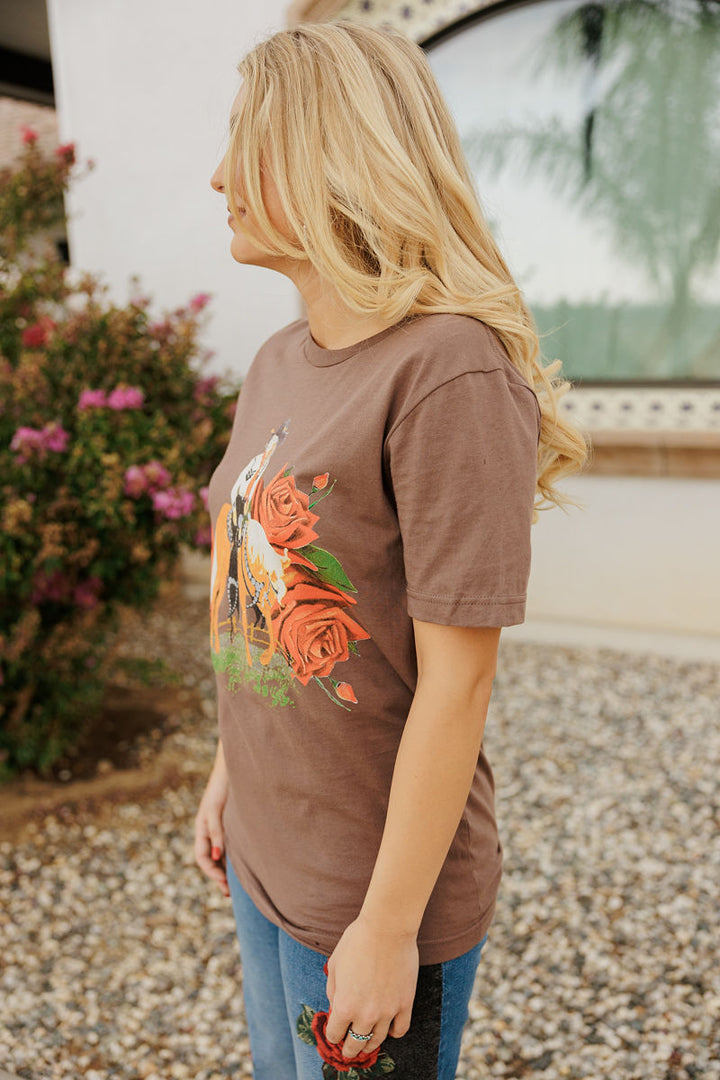 Cowgirls in Heaven Brown Tee