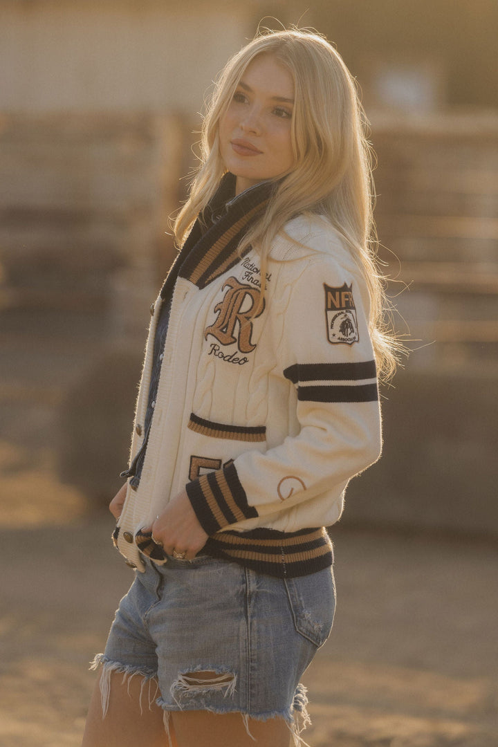 Cream Varsity NFR Sweater 🔜