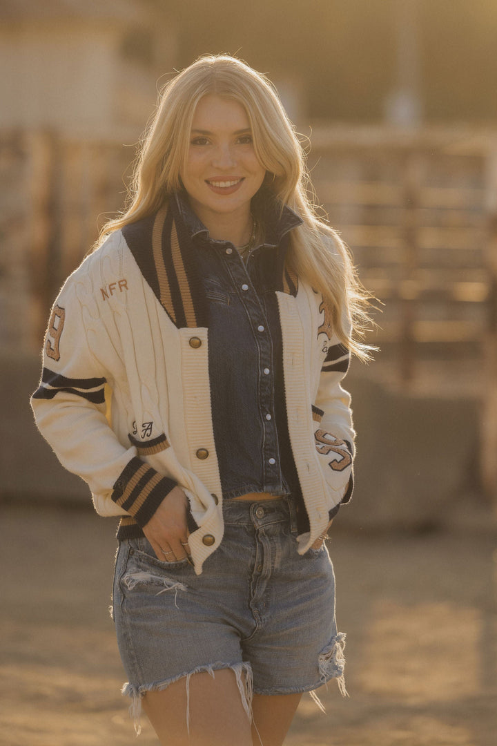 Cream Varsity NFR Sweater 🔜