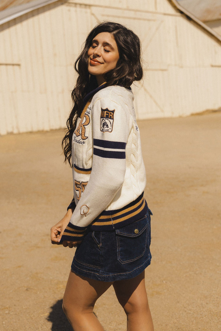 Cream Varsity NFR Sweater 🔜
