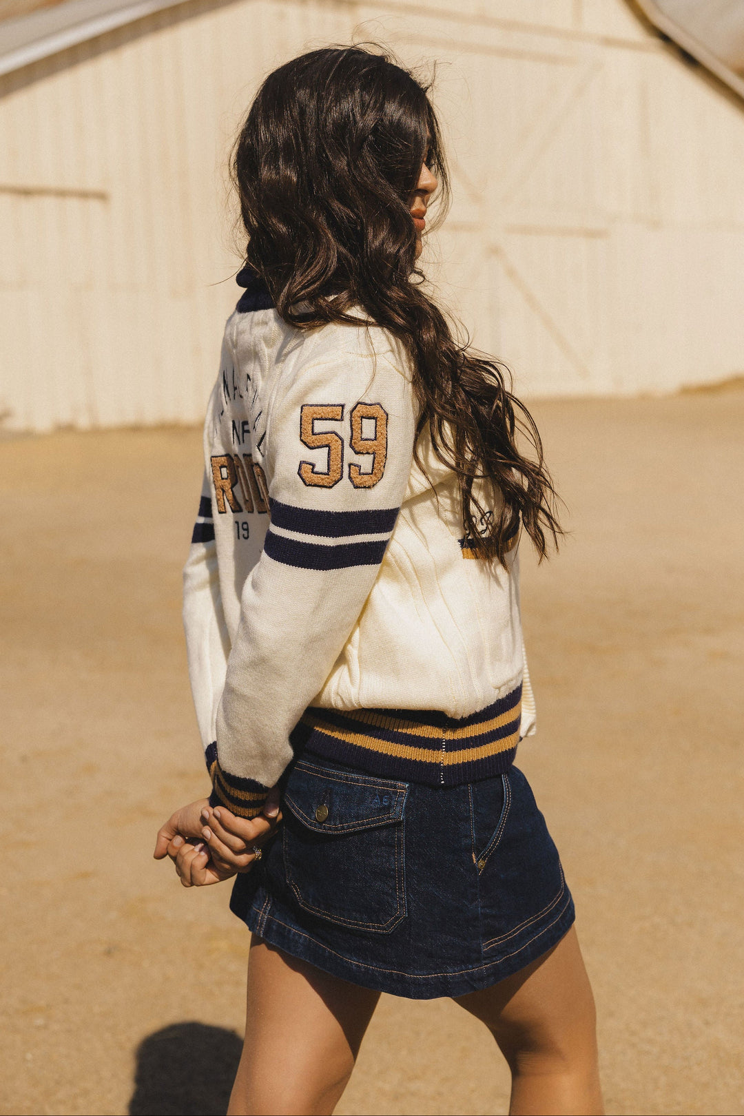 Cream Varsity NFR Sweater 🔜