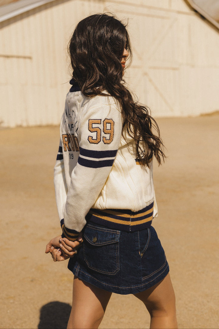 Cream Varsity NFR Sweater 🔜