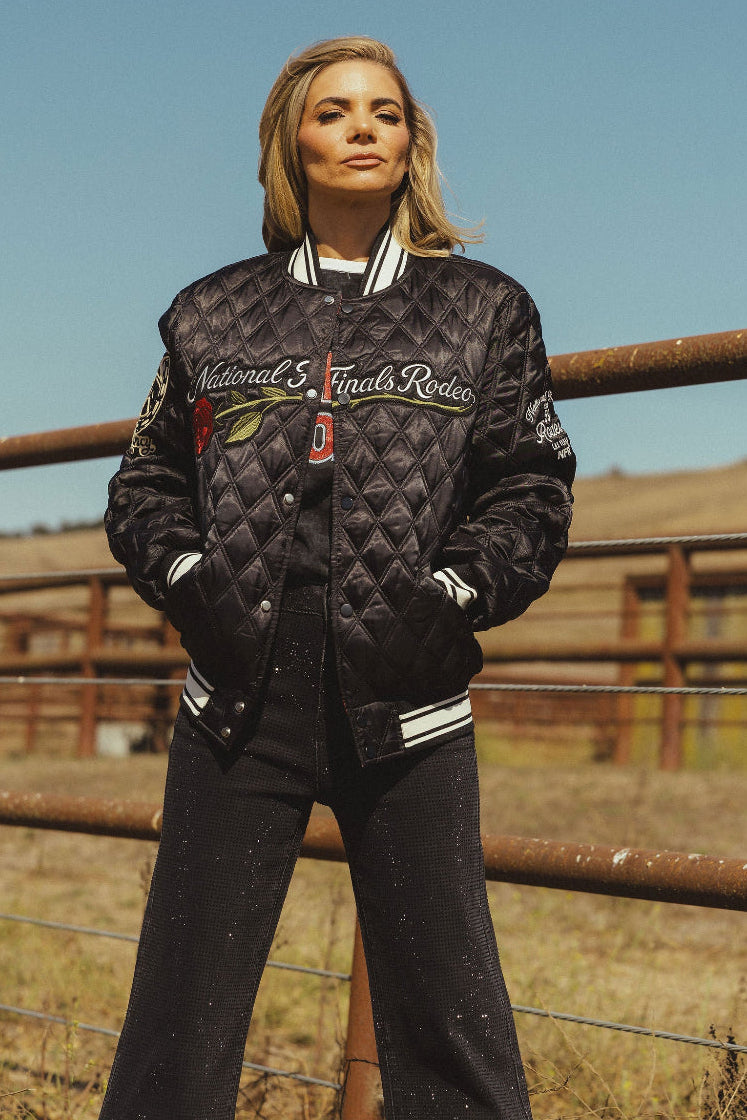 NFR Quilted Bomber Jacket