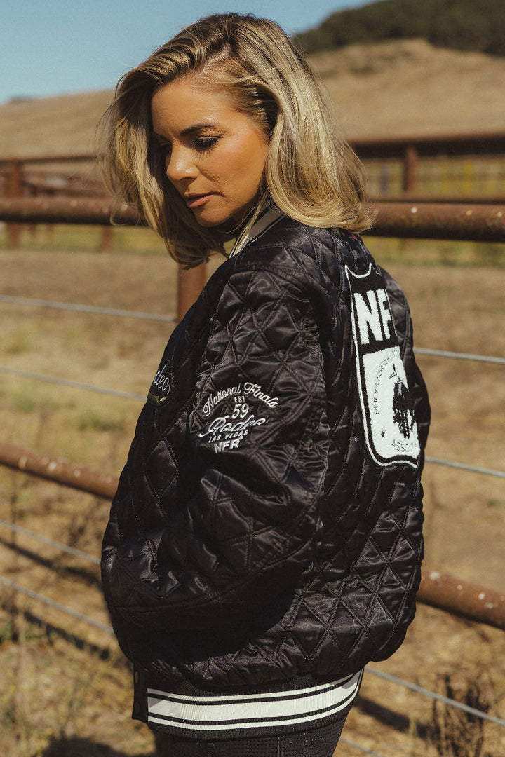 NFR Quilted Bomber Jacket
