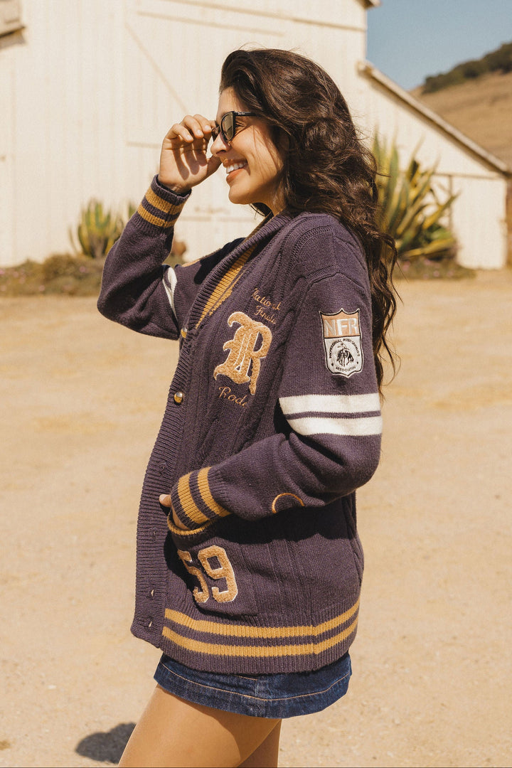 Pre-Order: Navy Varsity NFR Sweater