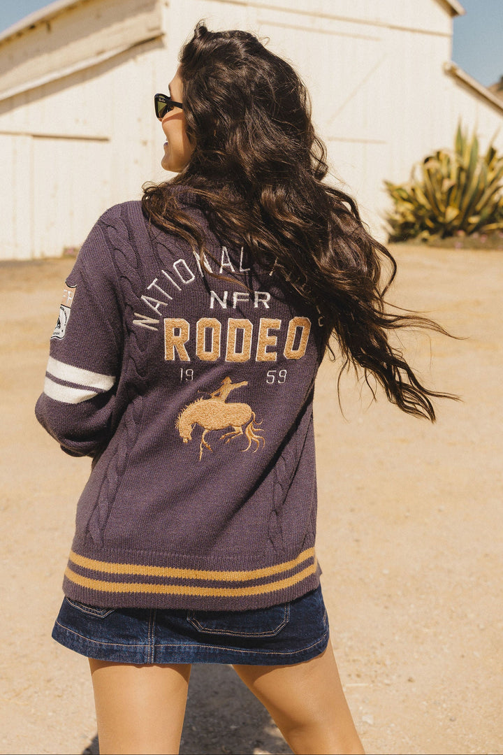 Pre-Order: Navy Varsity NFR Sweater