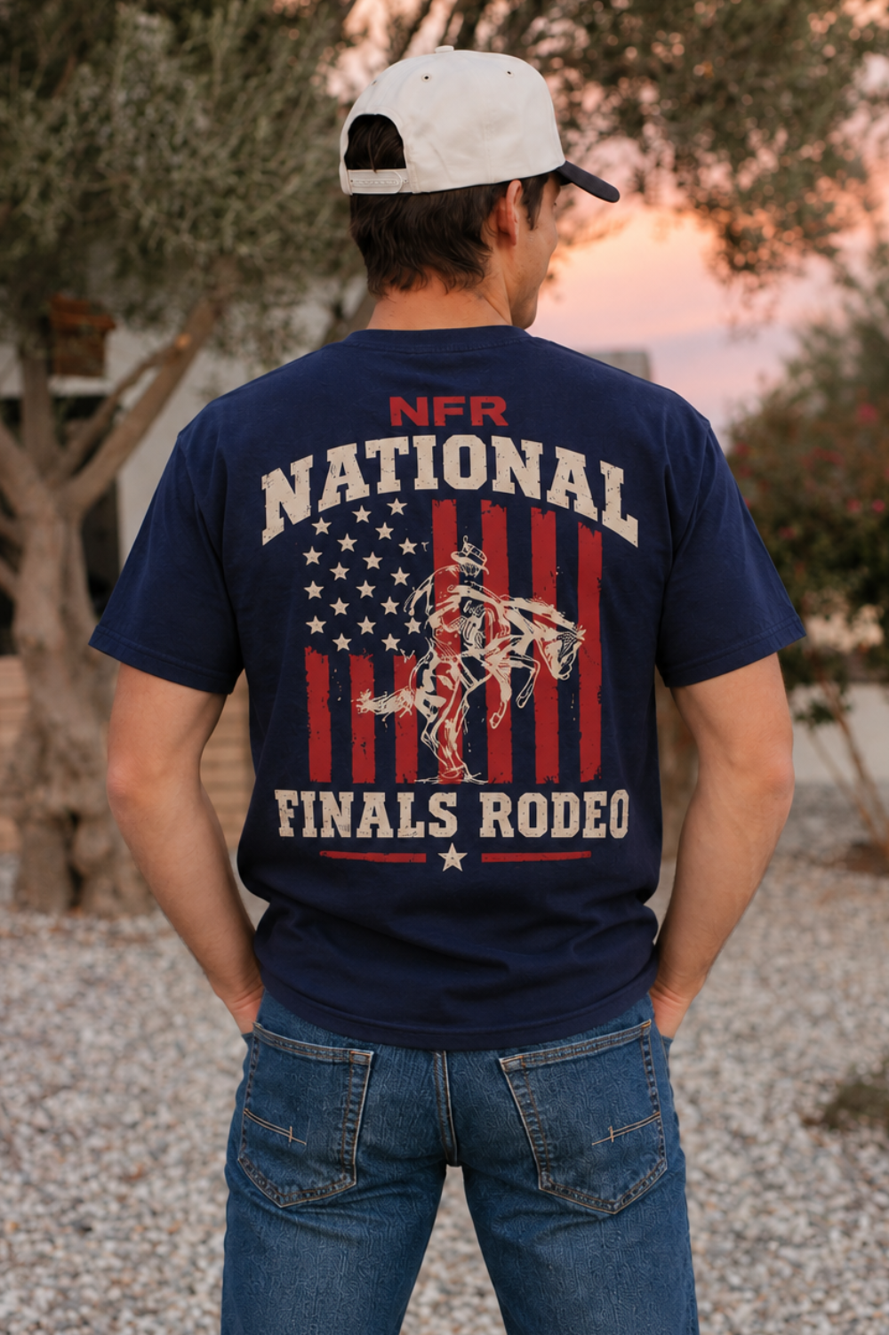 Pre-Order: Vertical Patriot Navy NFR Tee
