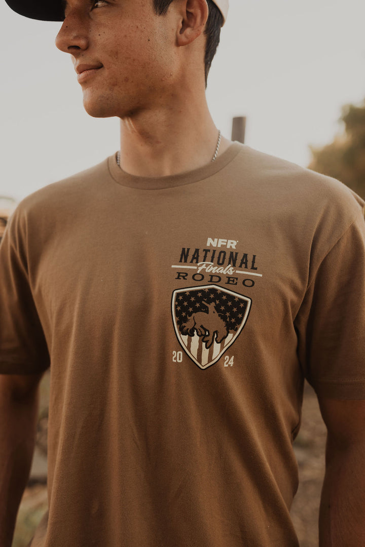 Old American Tee- Brown