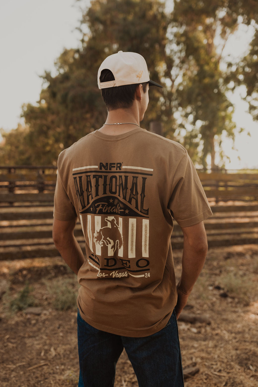 Old American Tee- Brown