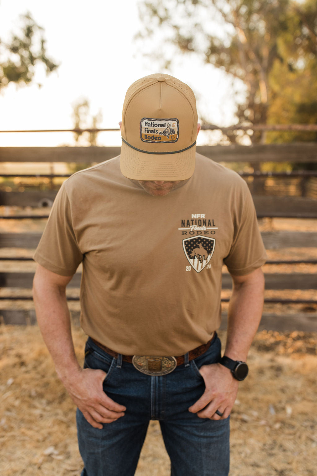 Old American Tee- Brown