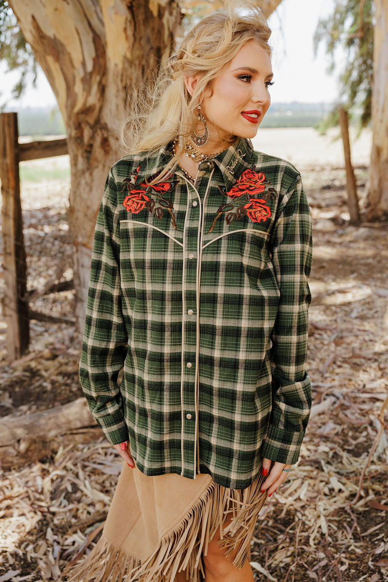 Plaid Petal Rodeo Button Up – Rodeo Quincy