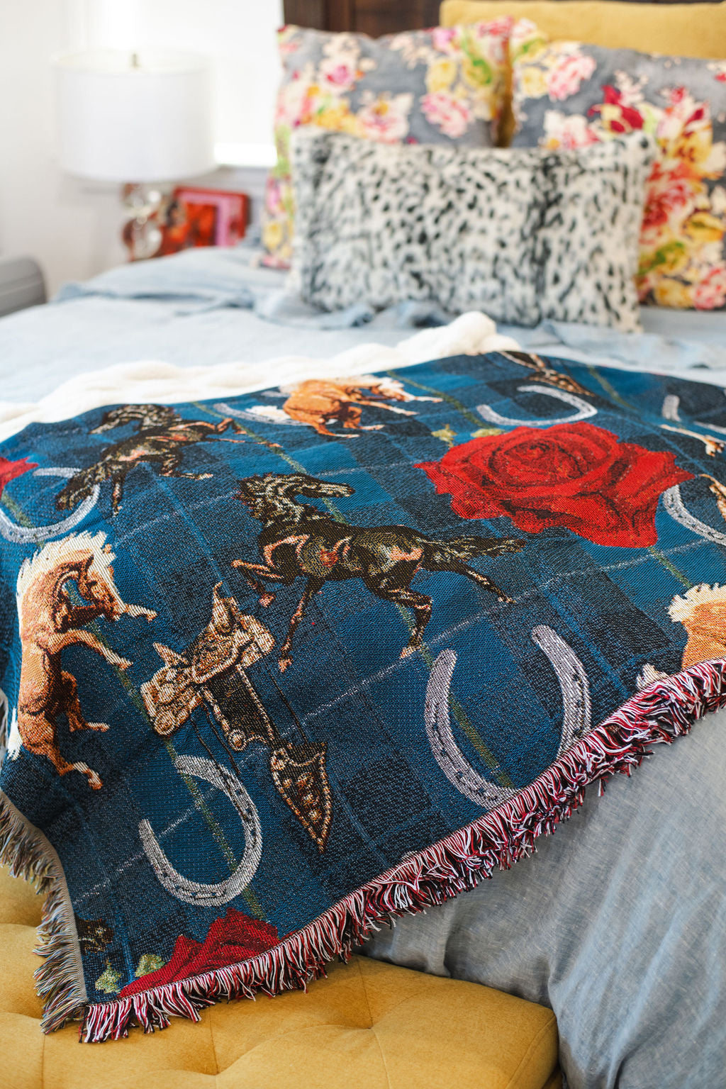 Roses and Bronc Blanket
