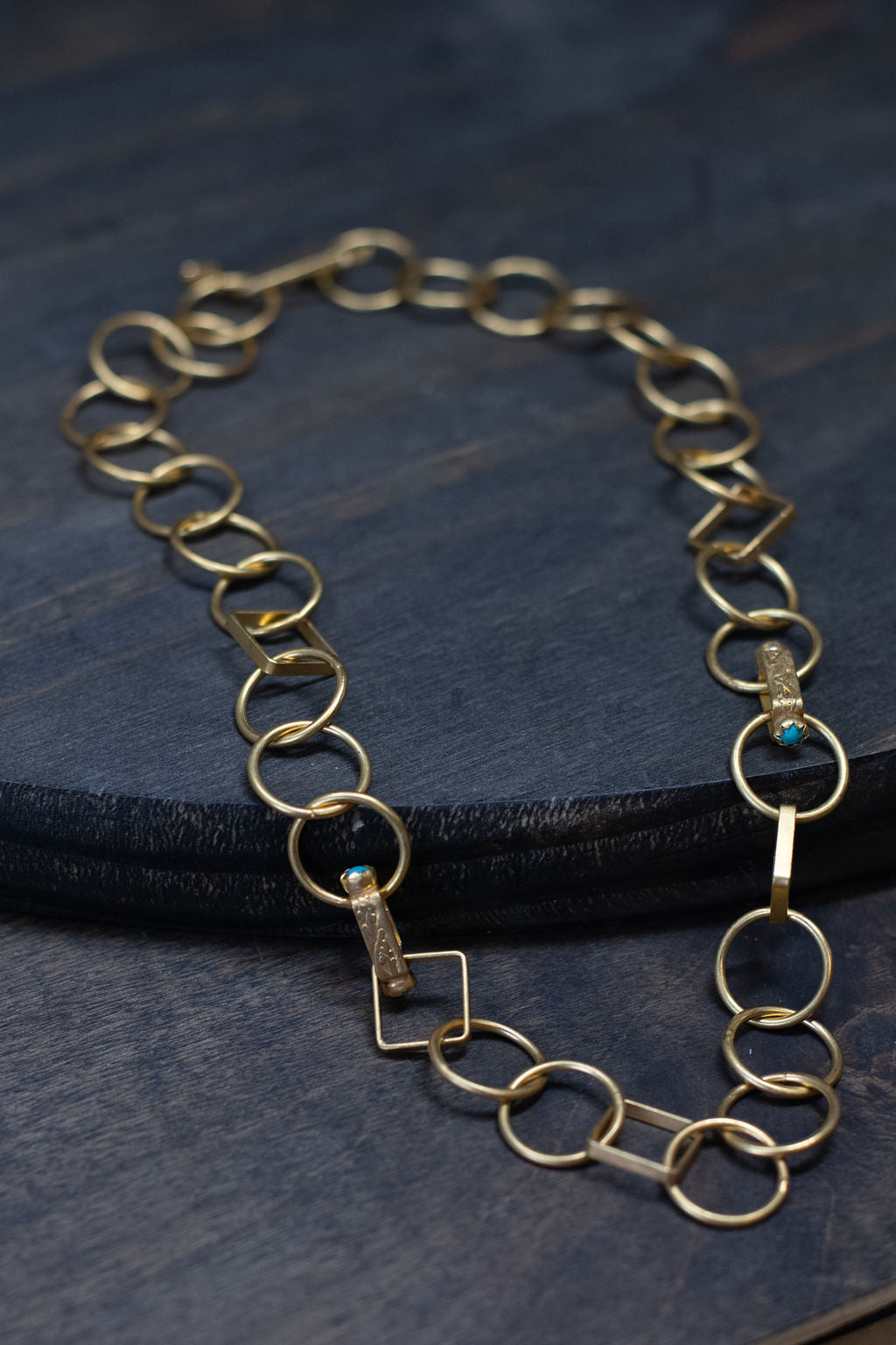 Loops and Chain Necklace